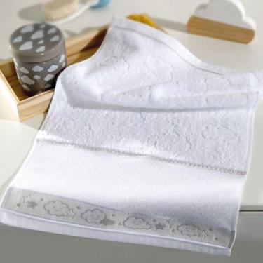 Imagem de Toalha de Lavabo Dohler Felpudo Jacquard P/bordar Baby Kids Liso Nuvem