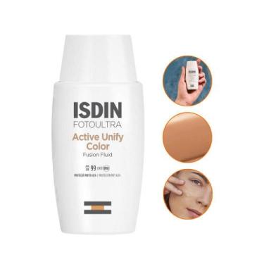 Imagem de Protetor Solar Facial Clareador Active Unify COLOR FPS99 50ml ISDIN Co
