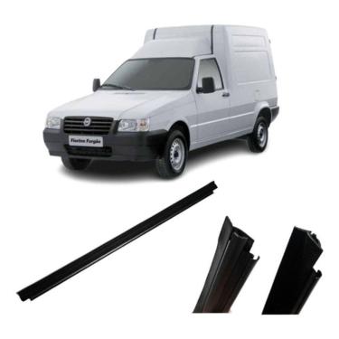 Imagem de Pestana Vidro Borracha Externa Porta Esquerda Fiorino Todas