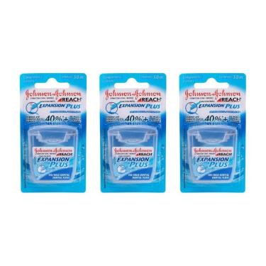 Imagem de Fio Dental Johnsons Reach 50M Regular - Kit Com 3Un