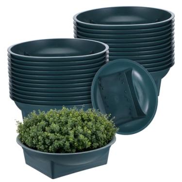 Imagem de 24 peças de suprimentos florais com design verde, tigela de espuma floral para arranjos de flores, arranjos florais, suprimentos, recipientes decorativos para floristas, decoração de festa de