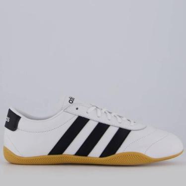 Imagem de Tênis Adidas Grand Court Lo Feminino Branco e Preto, 35