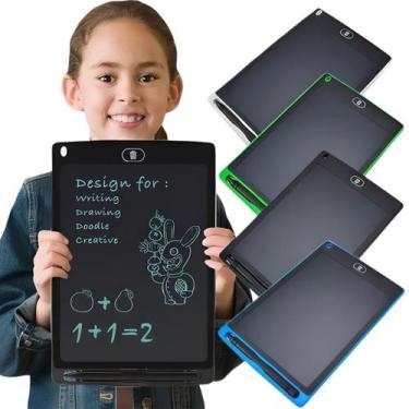 Imagem de Lousa Tablet Infantil Mágica de Tela Lcd Escreve e Desenha Menina e Me