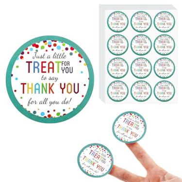 Imagem de 180 adesivos de agradecimento por tudo o que você faz, adesivos de agradecimento redondos coloridos de 5 cm para professores, voluntários, enfermeiros, funcionários de saúde, presente de embalagem