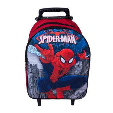 Imagem de Mochila Escolar Carrinho Homem Aranha Vermelha - DB