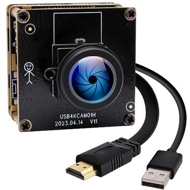 Imagem de IFWATER Webcam Hdmi 4K - Câmera De Streaming Com Saída Simultânea Usb, Zoom Digital 2X, Lente Olho Peixe 180 Graus Para Pc Raspberry Pi, Jetson Nano, Laptop, Ensino Online