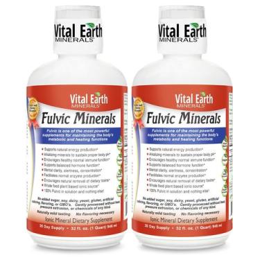 Imagem de Suplemento de ácido fúlvico Vital Earth Minerals 1000 mL com mais de 7