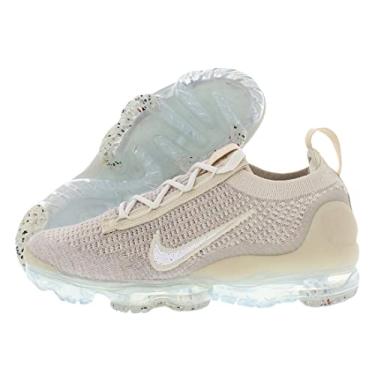 Imagem de Nike T nis masculino Air Vapormax 2021 FK branco/azul fotogr fico e preto (DM0025 100), Aveia/Branco/Fantasma/Prata Met lica, 8.5