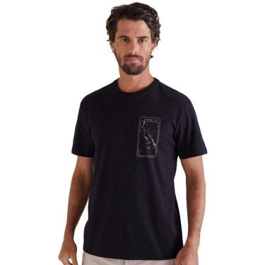 Imagem de Camiseta Reserva Masculina Mirror Vj Preta-Masculino