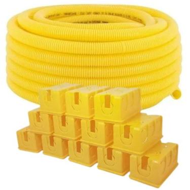 Imagem de Kit Com 30 Caixinha De Luz 4x2 + 100m Conduíte 3/4 Corrugado - JF MANG