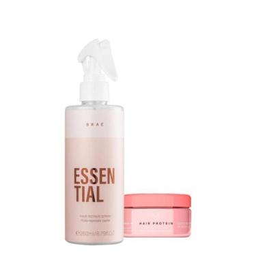 Imagem de Kit Brae Hair Protein E Essential Hair Spray (2 Produtos) ÚNICO