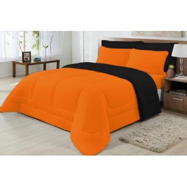 Imagem de Edredom Queen Size + Jogo Cama Queen Malha Penteada 100% Algodão-4 peç