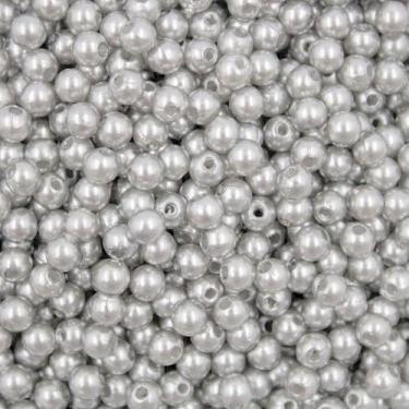 Imagem de PÉROLA DE ABS LISA Nº 05 20G PEROLA 5MM - LADEIRA BIJUTERIAS, CINZA CL