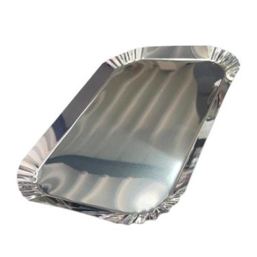 Imagem de BANDEJA CANTO CRESPO INOX 39x24X1,5CM BANDEJA PADARIA - WALPAN/NEWPAN