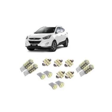 Imagem de Kit 13 Lâmpadas Leds Smd Pingo Teto Placa Re Hyundai Ix35 - Blue Lion