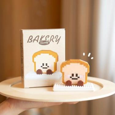 Imagem de QMEAKMONY Mini Building Blocks ‌Bread‌ Sets Cute Micro Mini ‌Bread‌ Building Bricks for Adults Micro Nano Bricks Perfect Party Favors for Teenagers. (Sliced Bread‌,176 Pcs)