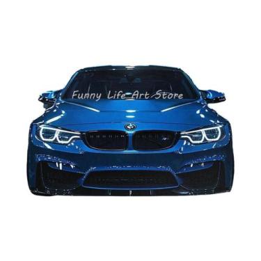 Imagem de Pôster De Corrida De Carro Esportivo De Luxo BMW M4 Em Tela Para Decor