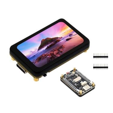 Imagem de ESP32-S3 com placa de desenvolvimento de tela sensível ao toque AMOLED de 4.2 cm, 280 x 456, interface QSPI, acelerômetro integrado e sensor de giroscópio, Tipo-C, UART, I2C, etc. Ideal para