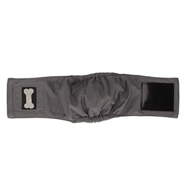 Imagem de Faixa de barriga de cachorro macho, calça higiênica fisiológica à prova de vazamentos fralda lavável faixa de barriga de cachorro macho (XS)