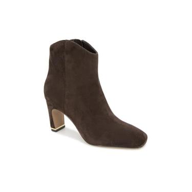 Imagem de Kenneth Cole New York Bota feminina Grizelda no tornozelo, Camurça chocolate, 37