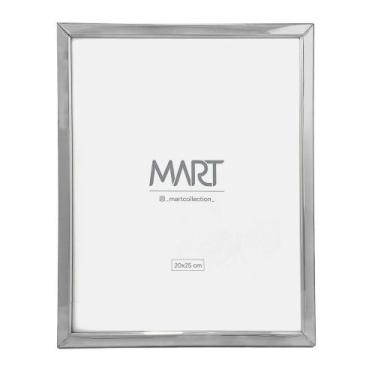Imagem de Porta-Retrato em Metal com Acabamento Liso 20x25cm - Mart, Prata