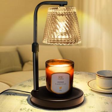 Imagem de Lâmpada para aquecedor de velas com temporizador regulável – Aquecedor elétrico ajustável para derretimento de cera grande, frasco perfumado, velas, presentes de aniversário para mulheres, presentes