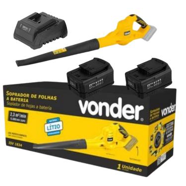 Imagem de Soprador de folhas Vonder ISV1834 + 2 Baterias DWT 18V 4.0Ah