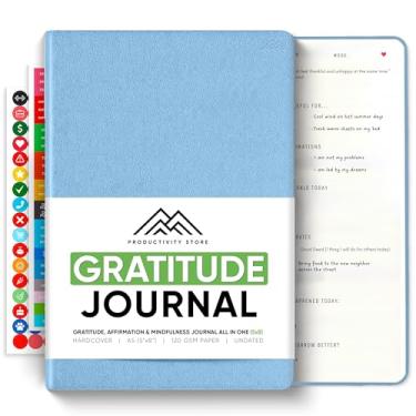 Imagem de PRODUCTIVITY STORE Diário Best Gratitude – Foster Daily Thankfulness, Mindfulness & Positivity – Especialmente projetado para homens e mulheres – Premium 6-M sem data, tamanho A5 compacto com capa dura durável