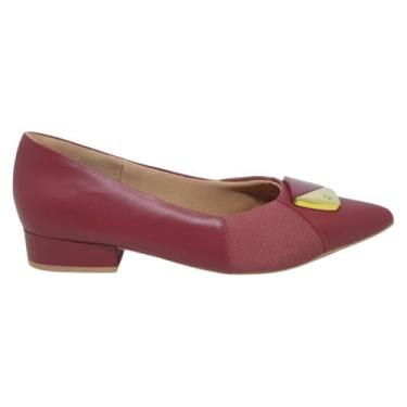 Imagem de Sapato Salto Baixo Usaflex Bico Fino Joanetes AB6619 - Rebu - 36