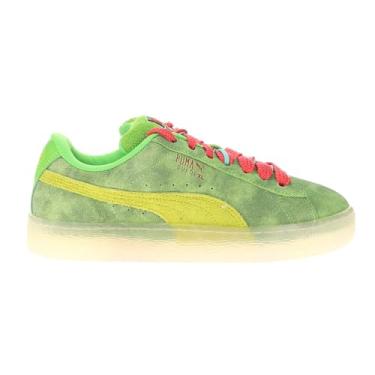 Imagem de PUMA Tênis masculino de camurça GG Ghostbusters Slimer cadarço casual - verde, Verde, 41