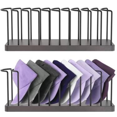 Imagem de Zuxmvot Organizador de chapéu de mesa com 2 peças, suporte de metal de madeira, expositor de beisebol, organizador para 20 bonés de beisebol para mesa, prateleira de armário, cômoda