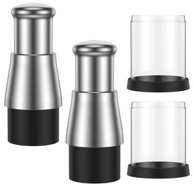 Imagem de 2 peças de picador de alho prensado manual prensado em aço inoxidável, mini alimento, multifunções, triturador manual para cebola e batata