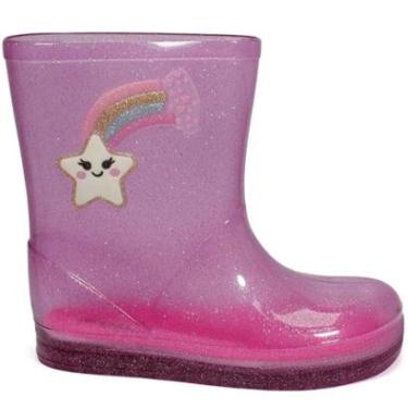 Imagem de Bota Galocha Infantil Luelua Estrela Menina 41436-807-Feminino