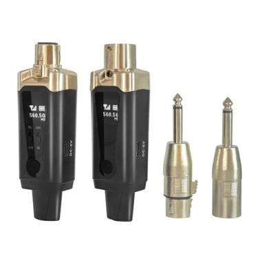Imagem de Sistema de microfone sem fio Arvitek UHF XLR Transmissor/Receptor