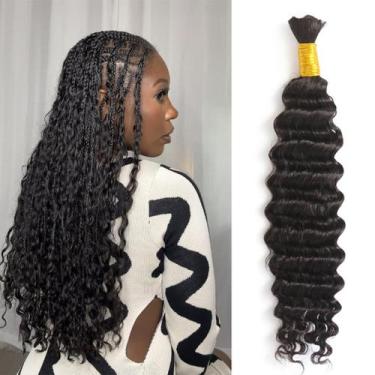 Imagem de Cabelo trançado humano YWIGS Deep Wave 50g 100% cabelo virgem - Y WIGS