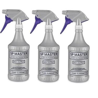 Imagem de Frasco spray SP Master de 946 ml (pacote com 3). A seção de gravação permite a identificação do conteúdo da garrafa para evitar adivinhações e confusões dispendiosas.