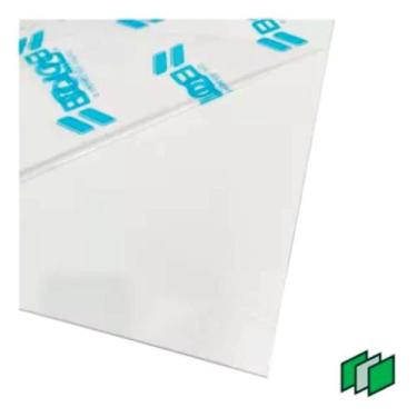 Imagem de Placa Acrílico Branco Chapa 20x20 Cm 20x20 C/ 2mm - homeviparte