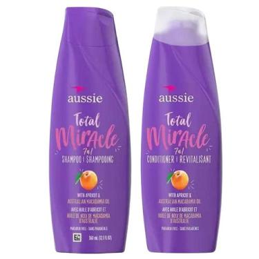 Imagem de kit Shampoo e Condicionador Total Miracle Damasco 7 em 1 - Aussie, Sha