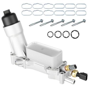 Imagem de 926-959 926-876 Adaptador de alumínio para filtro de óleo do refrigerador de óleo do motor para Dodge Grand Caravan Charger Avenger Durango Journey, para Jeep Grand Cherokee Wrangler, para Chrysler