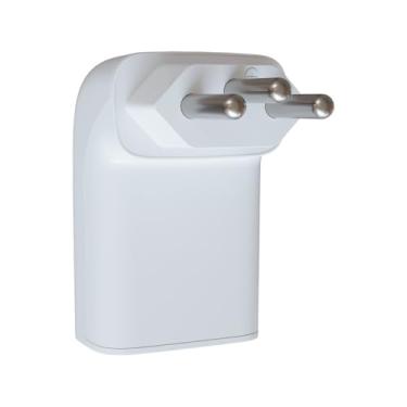 Imagem de Protetor Contra Surtos Elétricos (DPS) CLAMPER 127/220V, 10 Amperes, 3 Pinos, para PC, PS5, Xbox, Smartphone, Monitor, Impressora, etc - iCLAMPER Pocket Fit 3P 10A Branco LCF, Bivolt