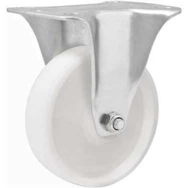 Imagem de Rodízio Fixo Industrial Leve 4 De Nylon Branco Vonder