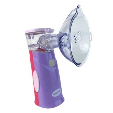 Imagem de Inalador Nebulizador Bateria Recaregável Medicate Baby Lilás, Bivolt