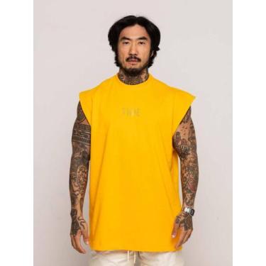 Imagem de Regata Oversized Strass Premium - thpe store, Amarelo, M