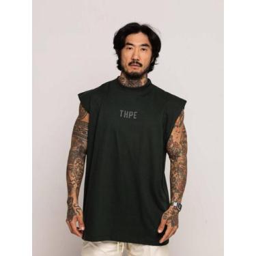 Imagem de Regata Oversized Strass Premium - thpe store, Verde escuro, G