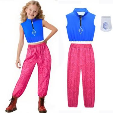 Imagem de Roupa de fantasia ENANGE Kids Girls Zombies Halloween Party - ENQANGE