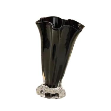 Imagem de Generic Vaso de vidro para flores com boca larga, vaso de pétalas, resistente, artístico, decorativo, minimalista para, sala de jantar, sala de estar,