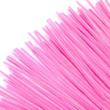 Imagem de Limpadores de cachimbo rosa, 100 peças, limpadores de cachimbo para artesanato, hastes de chenille para projetos de decoração DIY, LCS.