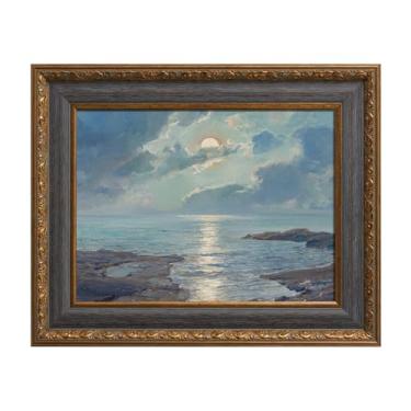 Imagem de FOLKOR Moldura de tela clássica para pinturas a óleo 61 x 76 cm, molduras ornamentadas DIY de 7 cm para decoração de parede de escadas de quarto de meados do século, sem suporte e capa, presente