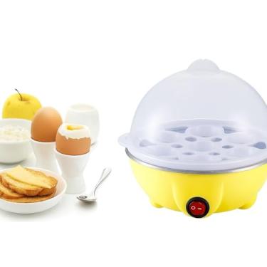 Imagem de Egg Cooker Elétrico – Cozedor de Ovos a Vapor para 7 Unidades, Portátil, Ideal para Café da Manhã e Viagens