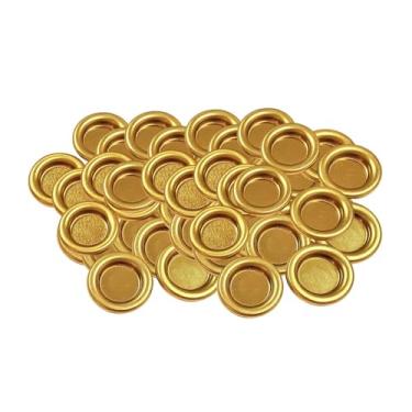 Imagem de Kuntesetty Conjunto de 50 Bandejas para Queimador de Incenso em Formato de Torre, Suportes para Incenso em Formato de Cone para Casa de Chá, Dourado